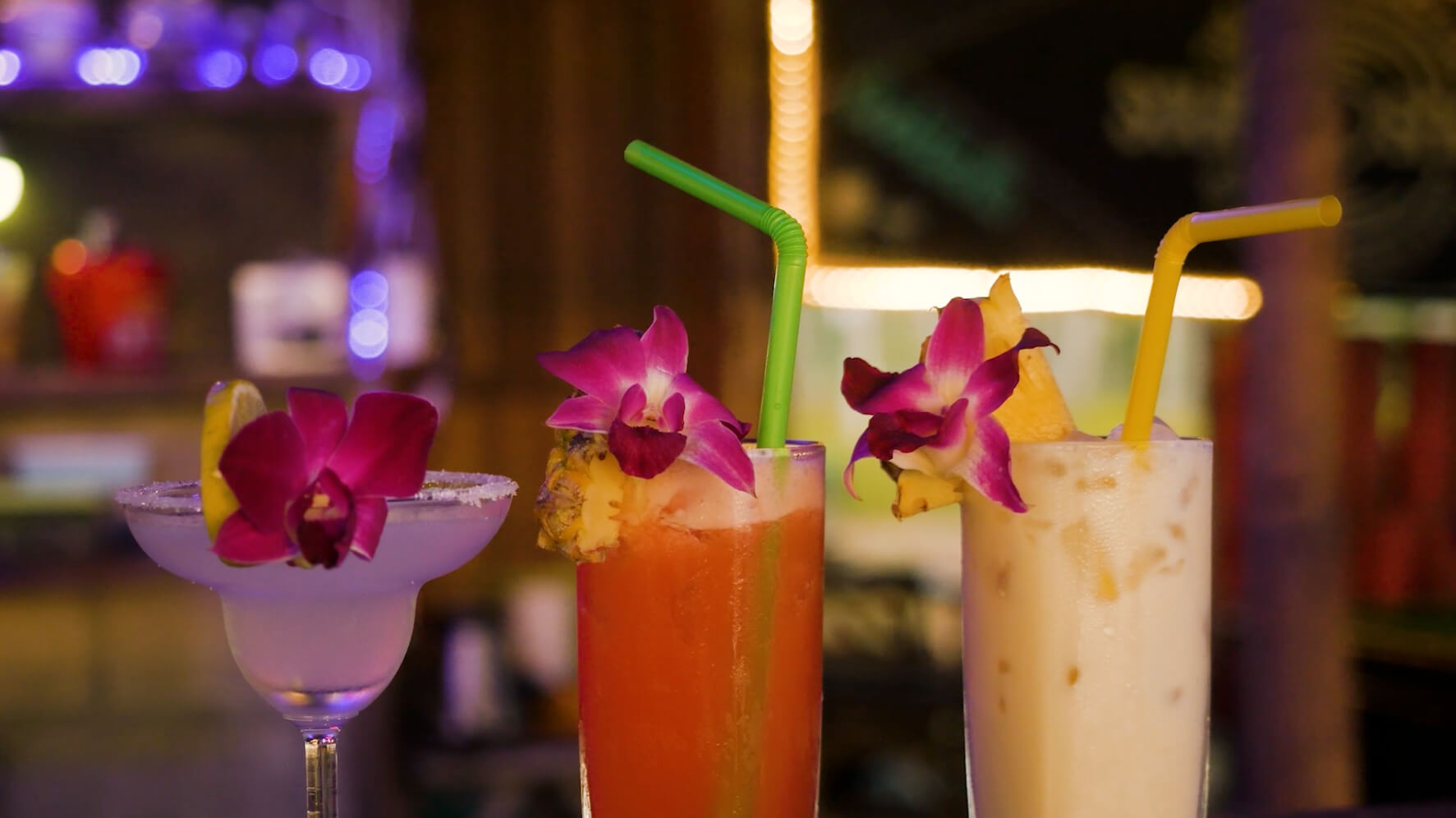 Drinks on the beach